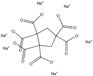 1,1,2,2,4,4-Cyclopentanehexacarboxylic acid hexasodium salt 구조식 이미지