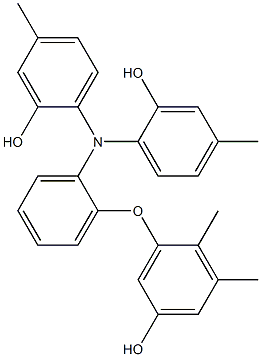 N,N-Bis(2-hydroxy-4-methylphenyl)-2-(5-hydroxy-2,3-dimethylphenoxy)benzenamine Structure