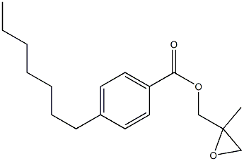 4-Heptylbenzoic acid 2-methylglycidyl ester 구조식 이미지