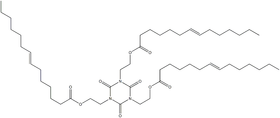 1,3,5-Tris[2-(7-tetradecenoyloxy)ethyl]hexahydro-1,3,5-triazine-2,4,6-trione 구조식 이미지