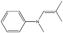 N-Methyl-N-(2-methyl-1-propenyl)aniline 구조식 이미지