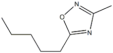 5-Pentyl-3-methyl-1,2,4-oxadiazole 구조식 이미지