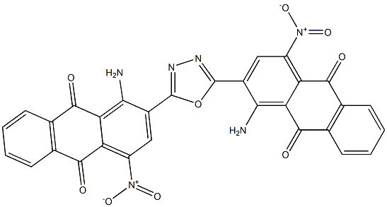 2,5-Di(1-amino-4-nitroanthraquinonyl)-1,3,4-oxadiazole 구조식 이미지