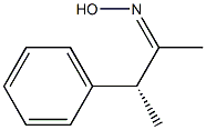 [R,(-)]-3-Phenyl-2-butanoneoxime 구조식 이미지