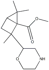 2-Morpholinyl-2,5,5-trimethylbicyclo[2.1.0]pentane-1-carboxylic acid methyl ester Structure