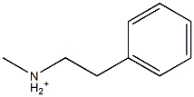 N-Methyl-N-(2-phenylethyl)aminium Structure