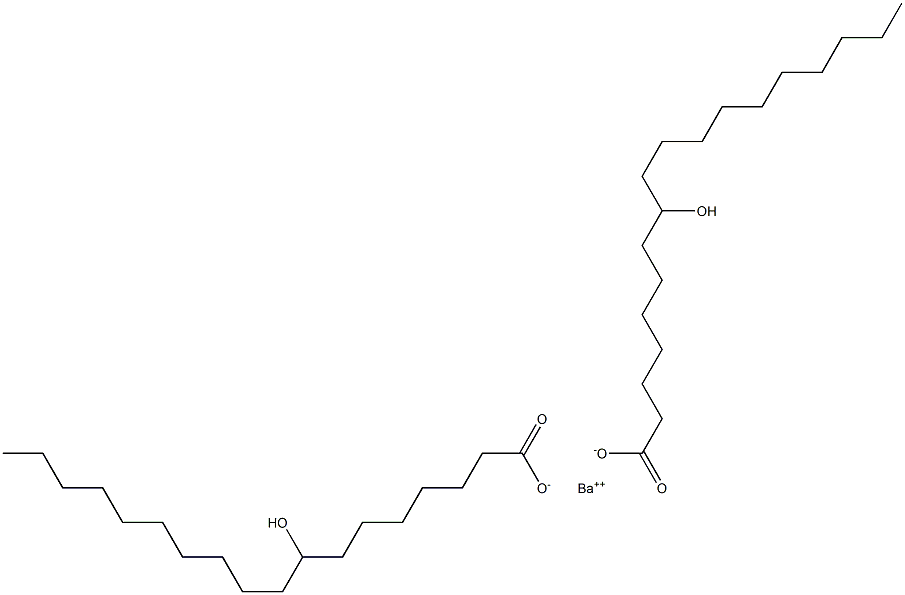 Bis(8-hydroxyoctadecanoic acid)barium salt 구조식 이미지