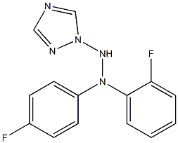 1-(1H-1,2,4-Triazol-1-yl)-2-[4-fluorophenyl]-2-(2-fluorophenyl)hydrazine Structure