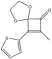 7-Methyl-8-(2-thienyl)-1,4-dioxaspiro[4.3]oct-7-en-6-one Structure