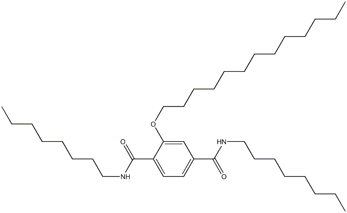 2-(Tridecyloxy)-N,N'-dioctylterephthalamide Structure