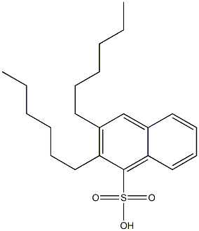 2,3-Dihexyl-1-naphthalenesulfonic acid Structure