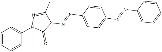 1-Phenyl-3-methyl-4-[4-(phenylazo)phenylazo]-1H-pyrazol-5(4H)-one Structure