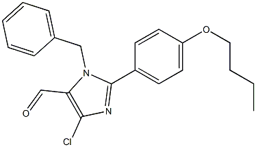 1-Benzyl-4-chloro-2-(4-butyloxyphenyl)-1H-imidazole-5-carbaldehyde Structure