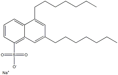 5,7-Diheptyl-1-naphthalenesulfonic acid sodium salt Structure