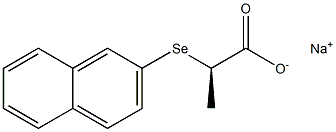 [R,(+)]-2-(2-Naphtylseleno)propionic acid sodium salt 구조식 이미지