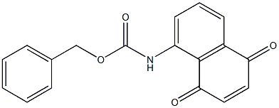 5-(Benzyloxycarbonylamino)-1,4-naphthoquinone 구조식 이미지