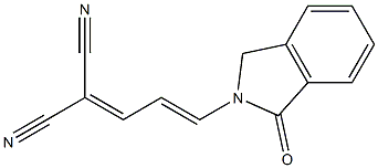 2-(4,4-Dicyano-1,3-butadienyl)isoindolin-1-one 구조식 이미지