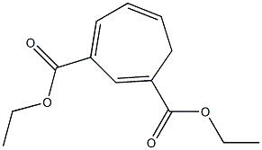 1,3,5-Cycloheptatriene-1,3-dicarboxylic acid diethyl ester 구조식 이미지
