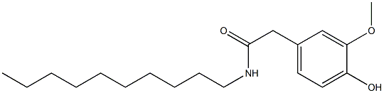 N-Decyl-4-hydroxy-3-methoxybenzeneacetamide Structure