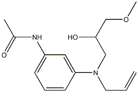 3'-(N-Allyl-2-hydroxy-3-methoxypropylamino)acetanilide 구조식 이미지