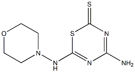 4-Amino-6-(morpholinoamino)-2H-1,3,5-thiadiazine-2-thione Structure