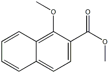 1-Methoxy-2-naphthoic acid methyl ester 구조식 이미지