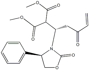 2-[(1S)-3-Oxo-1-[(4R)-2-oxo-4-phenyloxazolidin-3-yl]-4-pentenyl]malonic acid dimethyl ester Structure