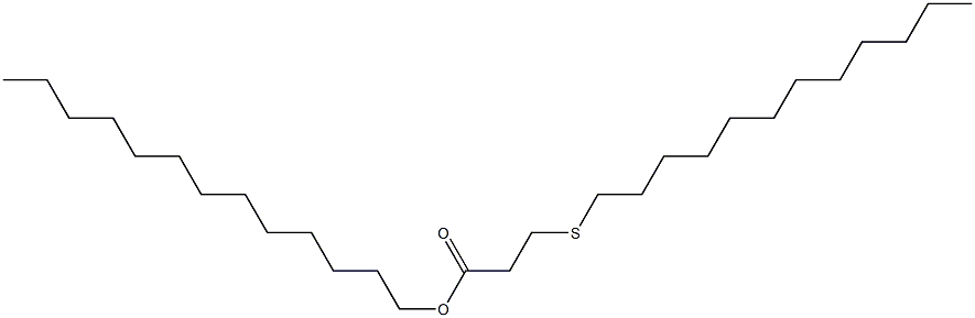 3-(Dodecylthio)propionic acid tridecyl ester Structure