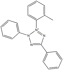 2,5-Diphenyl-3-(o-tolyl)-2H-tetrazol-3-ium Structure