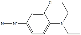 3-Chloro-4-(diethylamino)benzenediazonium Structure