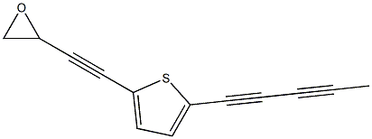 2-(1,3-Pentadiynyl)-5-(3,4-epoxy-1-butyne-1-yl)thiophene Structure
