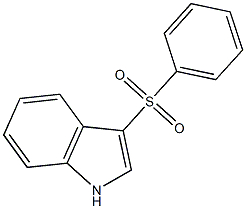 3-(Phenylsulfonyl)-1H-indole 구조식 이미지