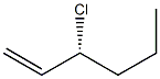 [R,(-)]-3-Chloro-1-hexene Structure