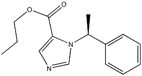 1-[(S)-1-Phenylethyl]-1H-imidazole-5-carboxylic acid propyl ester Structure