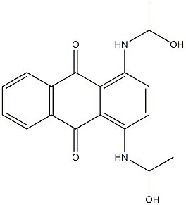 1,4-Bis(1-hydroxyethylamino)anthraquinone 구조식 이미지