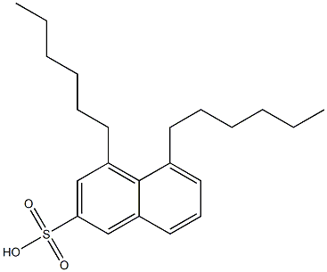 4,5-Dihexyl-2-naphthalenesulfonic acid Structure