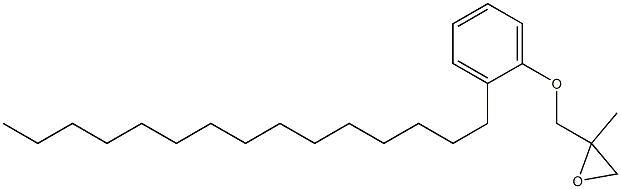2-Pentadecylphenyl 2-methylglycidyl ether Structure