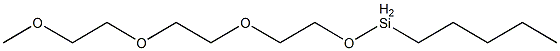 Pentyl[2-[2-(2-methoxyethoxy)ethoxy]ethoxy]silane 구조식 이미지