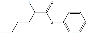 2-Iodohexanethioic acid S-phenyl ester 구조식 이미지