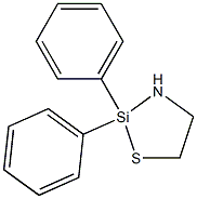 2,2-Diphenyl-1-thia-3-aza-2-silacyclopentane 구조식 이미지