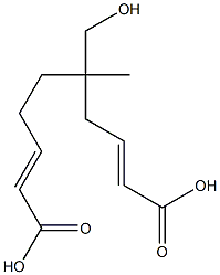 Biscrotonic acid 1-(hydroxymethyl)-1-methylethylene ester 구조식 이미지