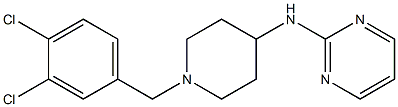 2-[[1-(3,4-Dichlorobenzyl)-4-piperidinyl]amino]pyrimidine 구조식 이미지