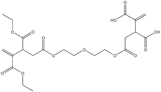 4,4'-[Oxybisethylenebis(oxycarbonyl)]bis(1-butene-2,3-dicarboxylic acid diethyl) ester 구조식 이미지