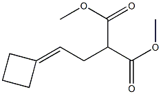 2-(2-Cyclobutylideneethyl)malonic acid dimethyl ester Structure