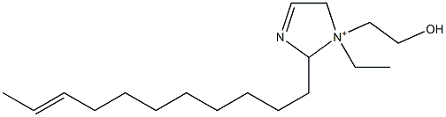 1-Ethyl-1-(2-hydroxyethyl)-2-(9-undecenyl)-3-imidazoline-1-ium 구조식 이미지