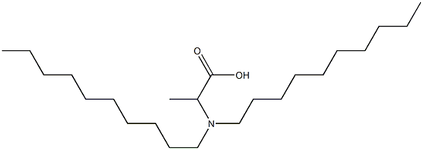 2-(Didecylamino)propanoic acid 구조식 이미지