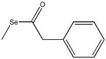 Phenylselenoacetic acid Se-methyl ester 구조식 이미지