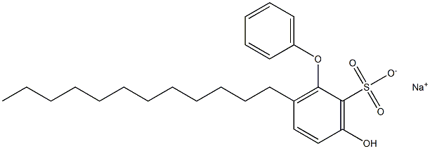 3-Hydroxy-6-dodecyl[oxybisbenzene]-2-sulfonic acid sodium salt Structure