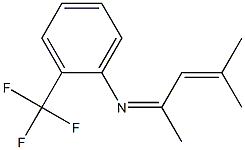 N-(2-Trifluoromethylphenyl)-4-methyl-3-penten-2-imine Structure