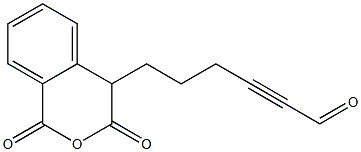 6-[(3,4-Dihydro-1,3-dioxo-1H-2-benzopyran)-4-yl]-2-hexynal Structure